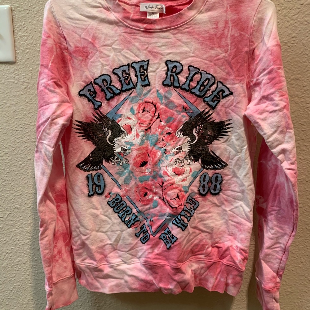 Tie dye “Free Ride” long sleeve